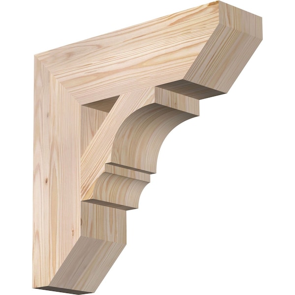 Ekena Millwork Balboa Slat Smooth Bracket, Douglas Fir, 5 1/2"W x 20"D x 20"H BKT06X20X20BOA06SDF - main